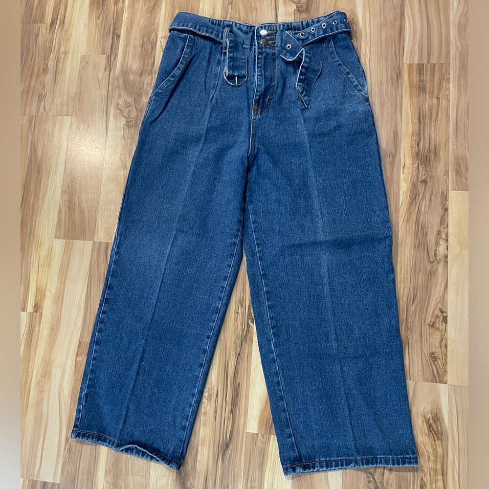 Fashion Nova Sz 7 Wide Leg Jeans
